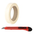 Exterior wall brushless black paint anti-brick tape