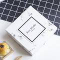 Marble pattern paper food storage boxes