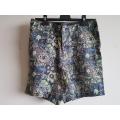 Men Linen Cotton Digital Print Short