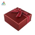 Fortunate Red Plastic Jewelry Box with Bowknot