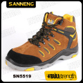 PU/Rubber Outsole Suede Leather Working Boot with Steel Toe (SN5519)