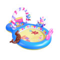 Надувная плавающая платформа для детей, чтобы играть