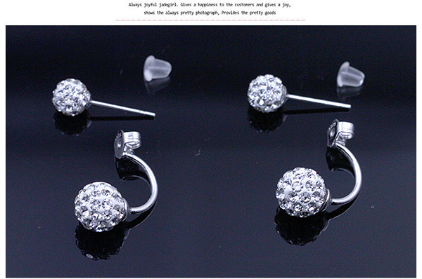 Shamballa Stud Earrings for Women