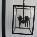 Antique Design Black Wrought Iron Standing Floor Lamp