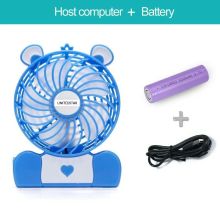 4" Portable Mini Fan with USB/Battery/LED (USMN-DC02)