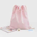 Custom drawstring pocket pure color leisure bag