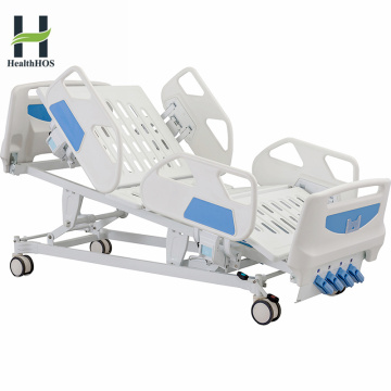 Equipamento médico Cama de hospital com quatro manivelas e quatro funções com manual