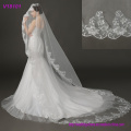 China Factory Broderie en dentelle nuptiale voiles de mariage avec des peignes