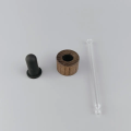 20mm 24mm wooden dropper cap with glass pipette