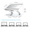 Support de table pour ordinateur portable réglable à 180 degrés antidérapant