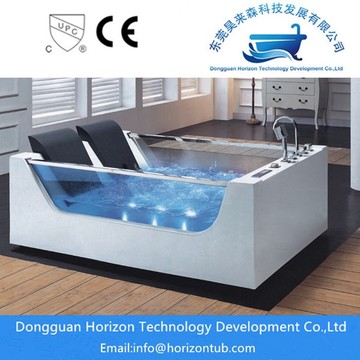 Glass jacuzzi whirlpool tub