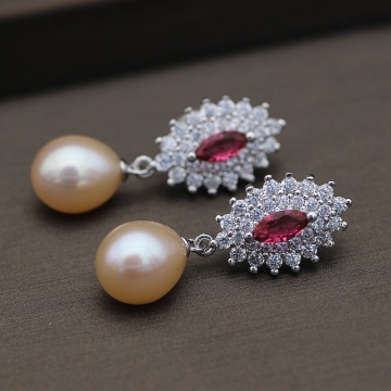 Fashion Design Freshwater Real Pearl Earring