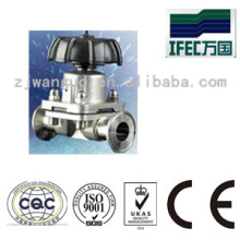 Válvula de diafragma de aço inoxidável de aço inoxidável (IFEC-CD100012)
