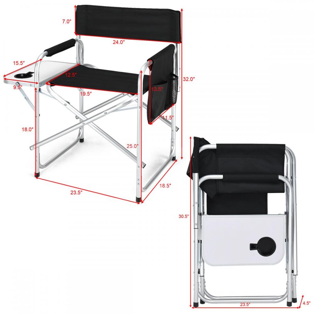 Aluminum Frame Directors Chair