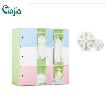 Adaptable Cube DIY Storage Wardrobe Cabinet, Plastic Wardrobe
