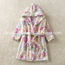 Korean Children Leisurewear Flannel Bathrobe for Export