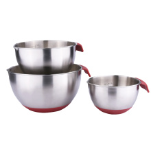 Pampered chef nesting mixing bowl set with handle