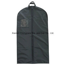 Promotional Custom Black Plastic PEVA Suit Cover Garment Bag