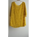 Ladies Round Neck Short Sleeve Knit Sweater