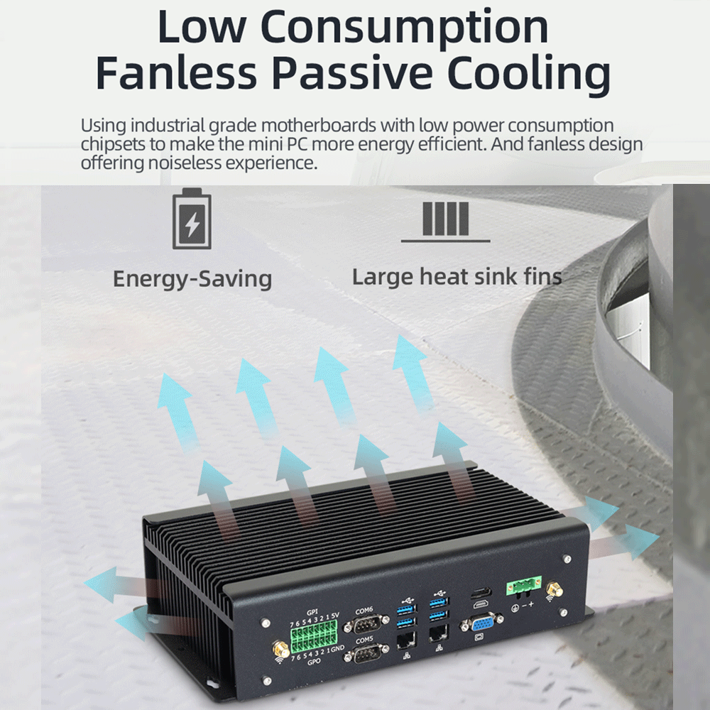 Fanless mini industrial computer Fanless mini industrial computer