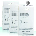 White paper USB data cable packaging box