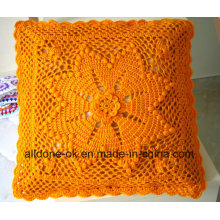Novo design mão malha crochet almofada capa travesseiro caso