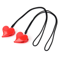 2pcs Pack Heart Form Handtuch Baby Kinderwagen Clips