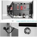 LED Stainless Steel Bathroom Mirror Cabinet With Anti-fog