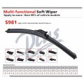 Carall S981A Automechanika 2017 Brand New Super Plus Auto Teile Multifit 10 in Vision Saver Windschutzscheibe Flat Wiper Blade