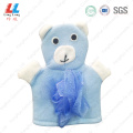 Fiber children shower bath gloves