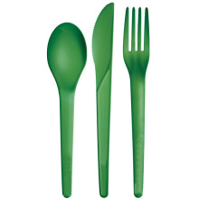 100% biodegradável descarte de utensílios de mesa de mesa e colher