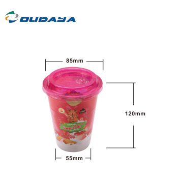 12oz plastic PP IML snacks cup