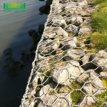 Maille tissée en acier galvanisée de Gabion pour des murs de soutènement