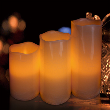 Velas LED Set con colección de lujo de diseño marfil