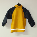 Veste de pluie réfléchissant de PU jaune solide pour enfants/bébé