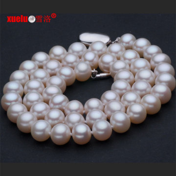 9-10mm AAA Cultured Freshwater Pearl Necklace Jewelry (E130017)