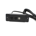 Black Surface Outlet with USB Ports