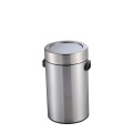 Stainless Steel Trash Can with Swing Lid