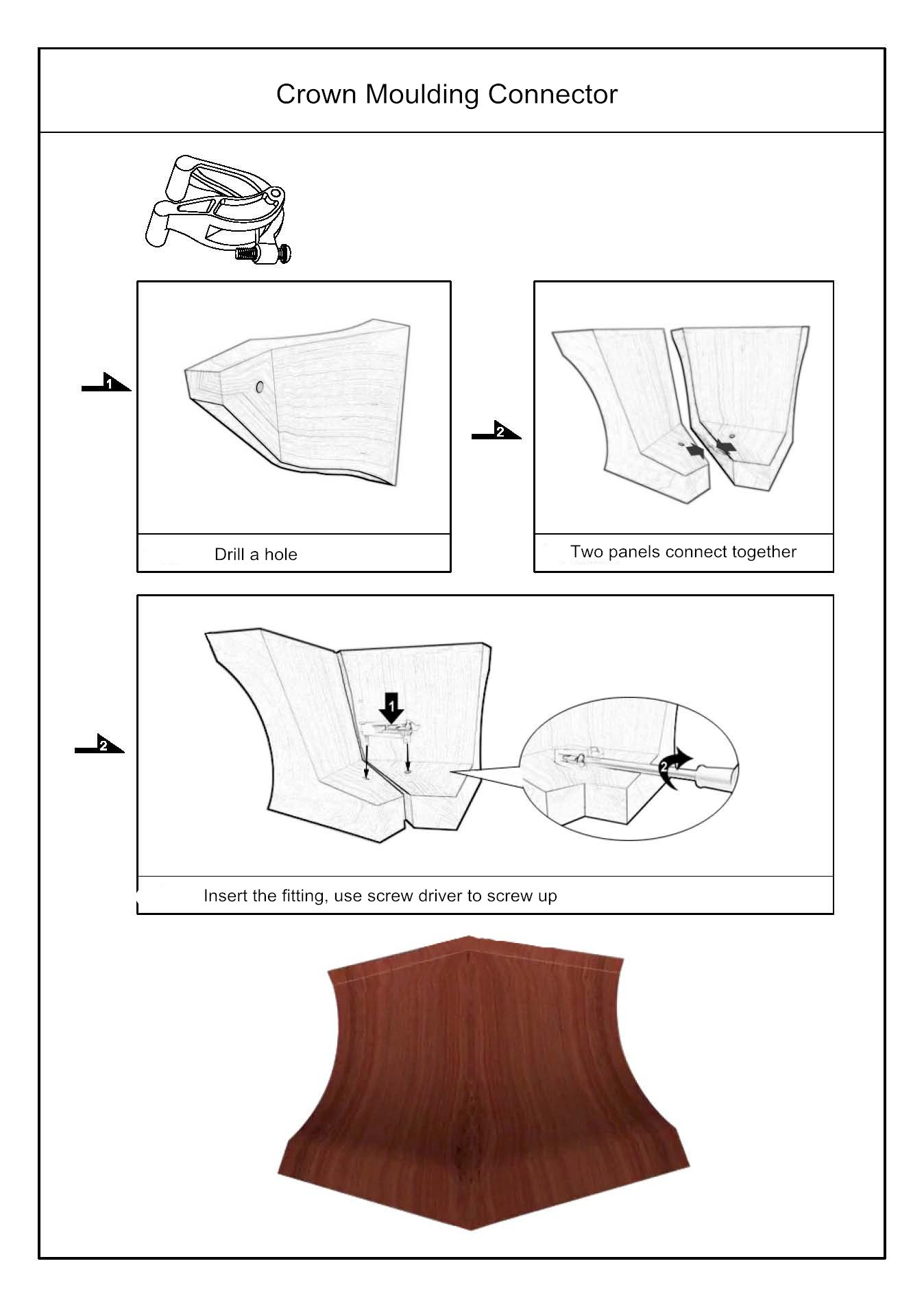  Crown Moulding Connector