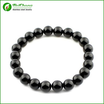 Anil Arjandas 316l acier inoxydable 8mm perle noir hommes Bracelet Bracelets bijoux