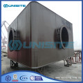 Steel flooring pontoon for marine construction