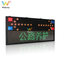 P10 display solar led traffic lighted arrow board