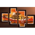 Home Decor African Art Oil Painting (AR-150)