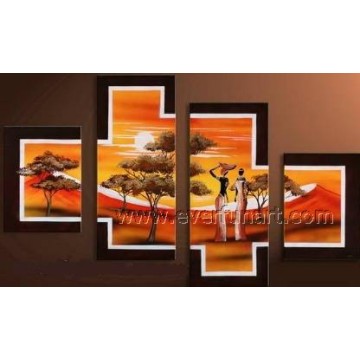 Home Decor African Art Oil Painting (AR-150)