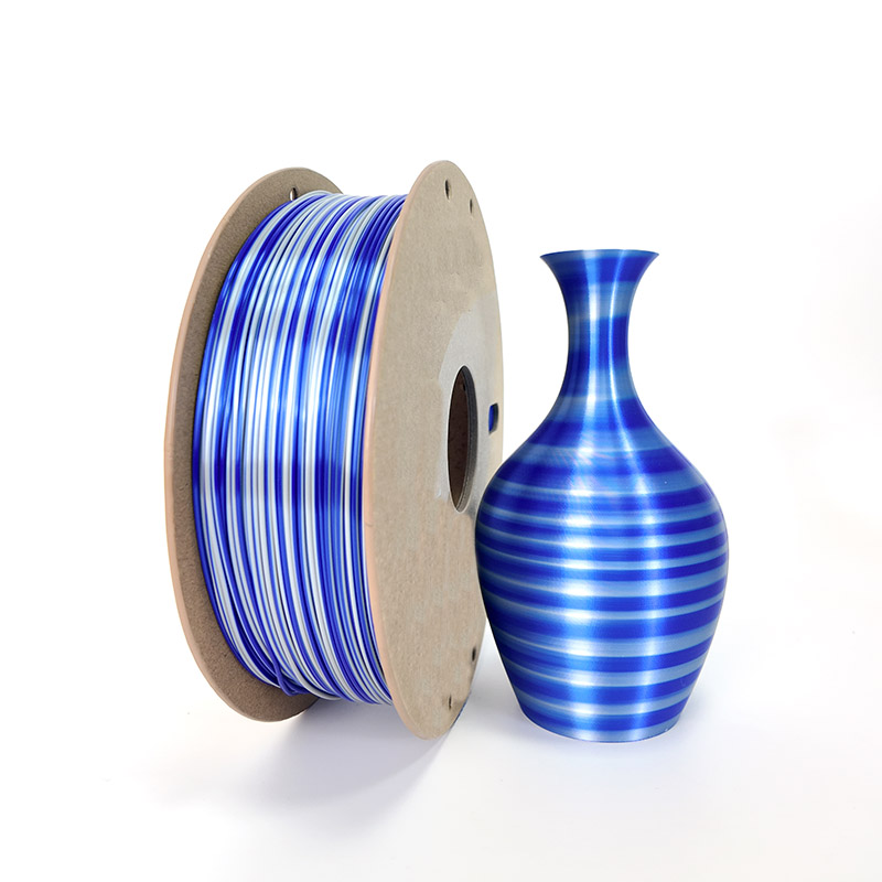 Shiny Silk Muticolor Change PLA Filaments Shiny Silk Muticolor Change PLA Filaments