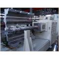 Konische Doppelschneckenextruder Spc PVC-Bodenextrusionsmaschine