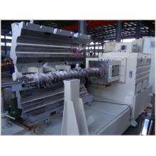 Conical Twin-Screw Extruder Spc PVC Flooring Extrusion Machine