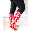 Модный новый дизайн Comfy Мягкие руки Knit Knee Высокие носки тапочки