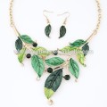 American fashion metal bohemia simple painting leaves jewelry sets