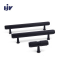 Matt black aluminium 96mm drawer pulls